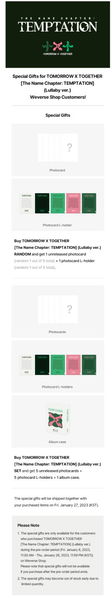 Tomorrow X Together (TXT): The Name Chapter: Temptation Lullaby Version (With Weverse Benefit)--3
