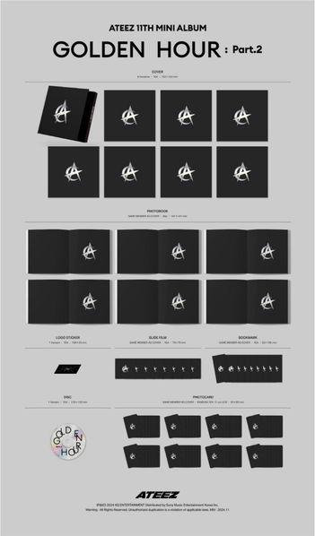 Ateez: Golden Hour: Part 2 (SET Digipack Version With KQENT benefit)-2000000783321-2