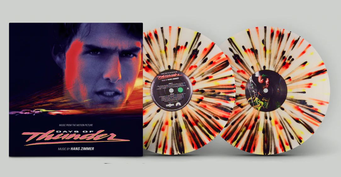 Soundtrack: Zimmer Hans: Days Of Thunder (Limited Coloured Clear With Red, Yellow & Black Splatter Vinyl)-0843563175408