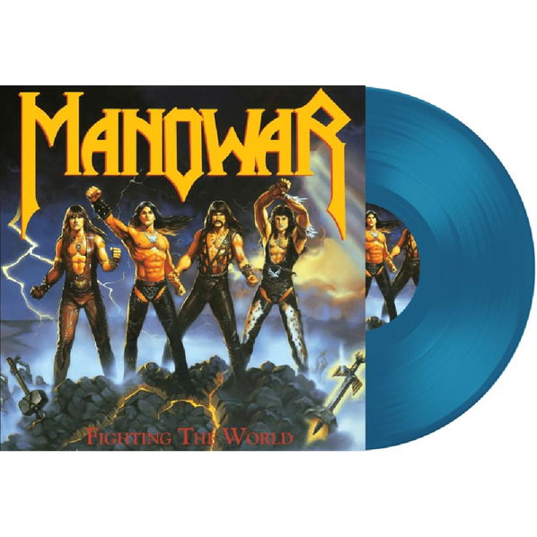 Manowar: Fighting The World (Limited Coloured Transparent Blue Vinyl)-3760053847850