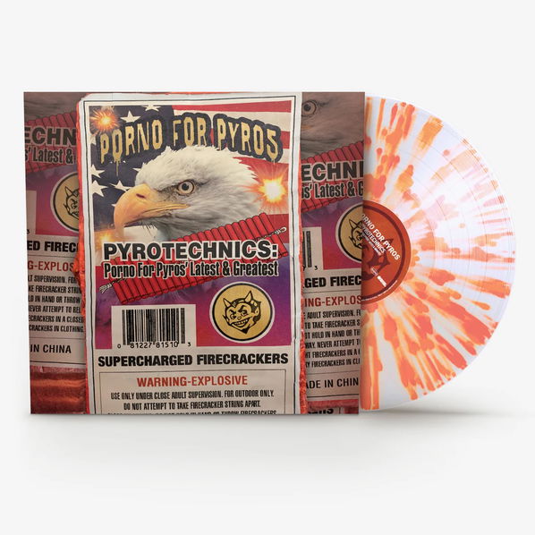 Porno For Pyros: Pyrotechnics: Porno For Pyros' (Limited Coloured Clear & Orange Splatter Vinyl)-81227815103