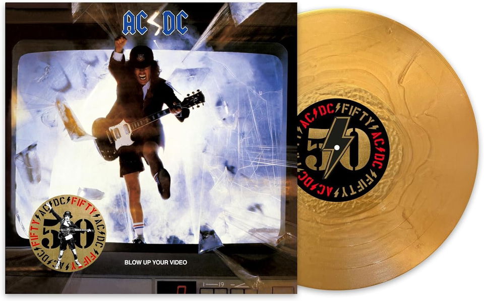 AC/DC: Blow Up Your Video (50th Anniversary Coloured Gold Vinyl)-196588734212