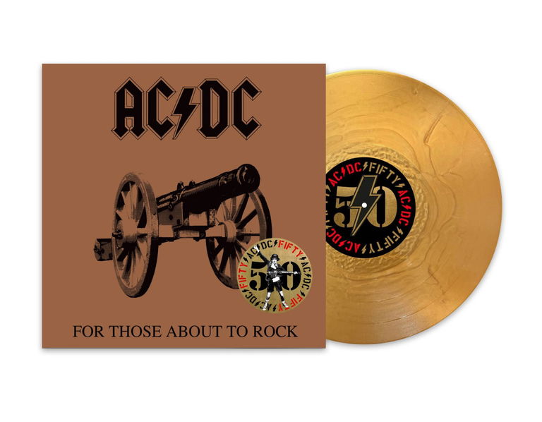 AC/DC: For Those About To Rock (We Salute You)(Limited Coloured Gold Metallic Vinyl)-196588345913