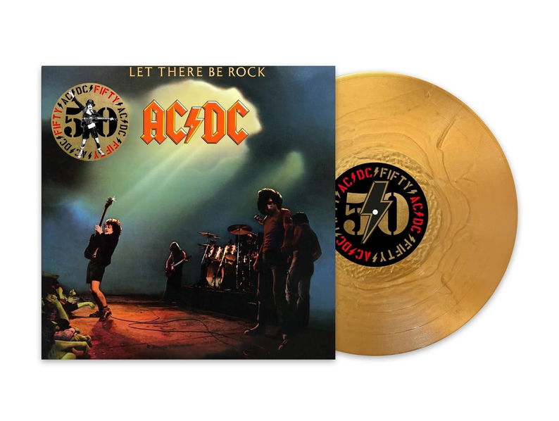 AC/DC: Let There Be Rock (50th Anniversary Coloured Gold Vinyl)-196588733314