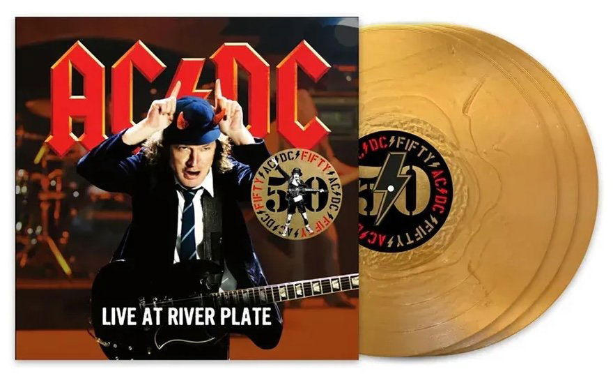 AC/DC: Live At River Plate (50th Anniversary Coloured Gold Vinyl)-196588734410