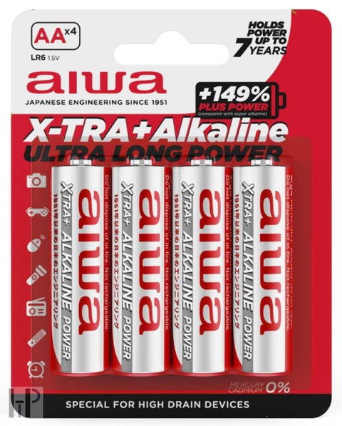 aiwa X-TRA+ Alkaline AAALR03 (Alkalická AAA baterie)-8435256897487