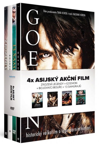 Asijský akční film (Goemon, 13 samurajů, Bojovníci bouře, Zrození legendy)-8596086001014