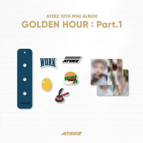 Ateez: Golden Hour: Silicone Charm Keyring SET-