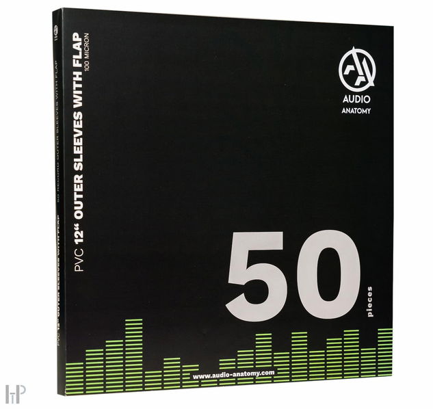 Audio Anatomy VINYL OUTER PVC SLEEVES WTH FLAP / 50ks-9003829972627