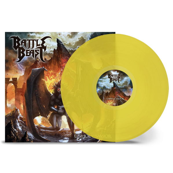 Battle Beast: Unholy Savior (Coloured Transparent Yellow Vinyl)-727361340773