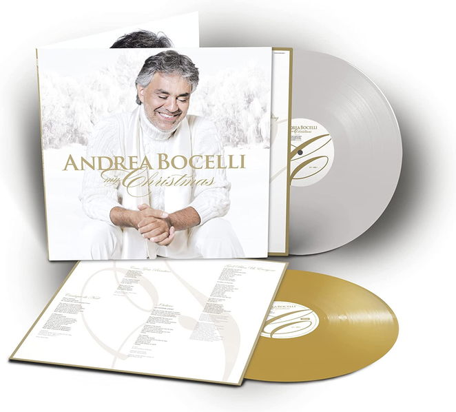 Bocelli Andrea: My Christmas (Coloured White & Gold Vinyl)-602445609628