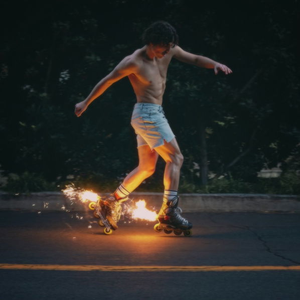 Boone Benson: Fireworks & Rollerblades (Clear Vinyl)-93624842866