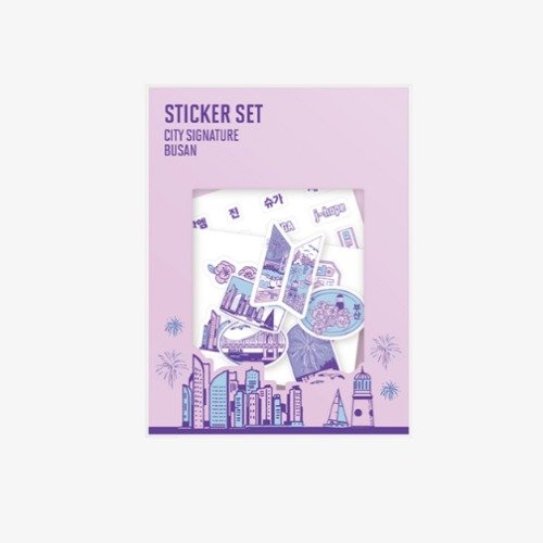 BTS: Yet To Come In Busan: City Sticker Set-8809863114785