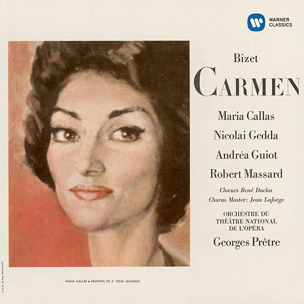 Callas Maria, Nicolai Gedda, Massard Robert: Paris Opera Orchestra: Georges Pretre: Bizet: Carmen (1964)-825646341108