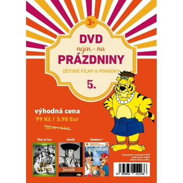 DVD nejen na prázdniny 5 (Kluci na řece, Jánošík, Sandokan 2)-8595052211136