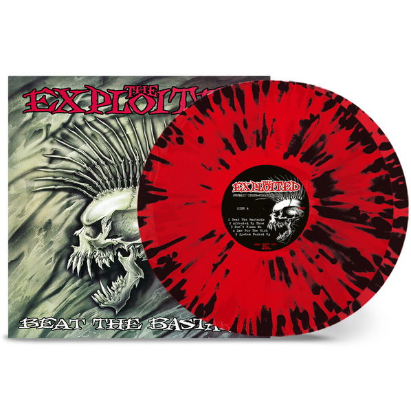 Exploited: Beat The Bastards (Limited Coloured Transparent Red & Black Splatter Vinyl)-727361327040