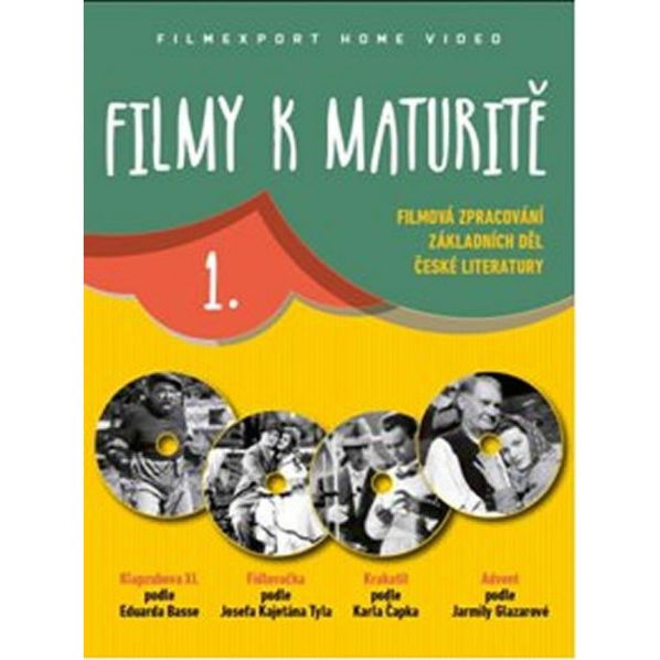 Filmy k maturitě 1 (Advent, Fidlovačka, Klapzubova XI.,  Krakatit)-8595052209423