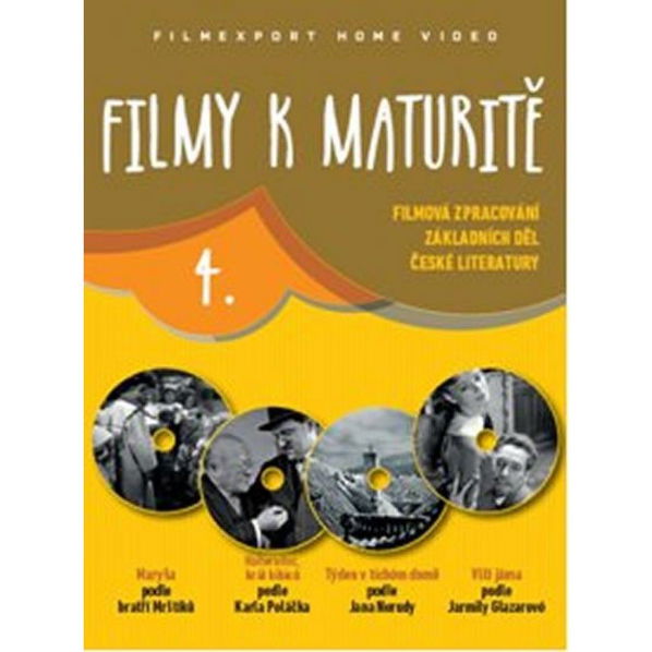 Filmy k maturitě 4 (Maryša, Načeradec, král kibiců, Týden v tichém domě, Vlčí jáma)-8595052209454