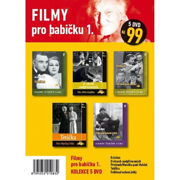 Filmy pro babičku 1.  (Kristian, O věcech nadpřirozených, Prstýnek, Morálka paní Dulské, Tetička, Velbloud uchem jehly)-8595052210832