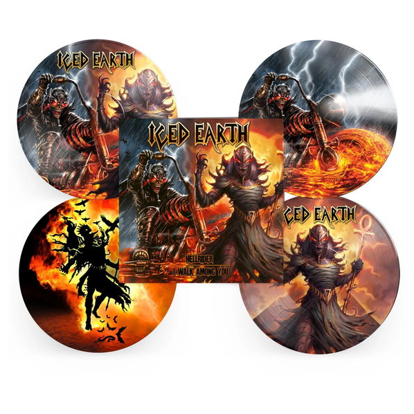 Iced Earth: Hellrider, I Walk Among You (Limited Picture Disc Vinyl)-5200123663839