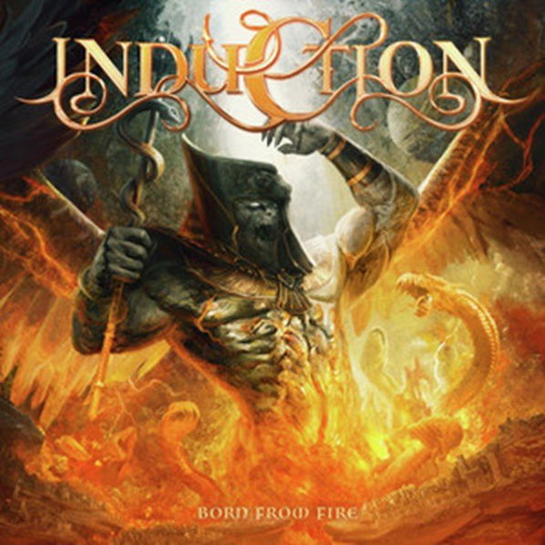 Induction: Born From Fire (Yellow & Red Marbled Vinyl)-5054197286780