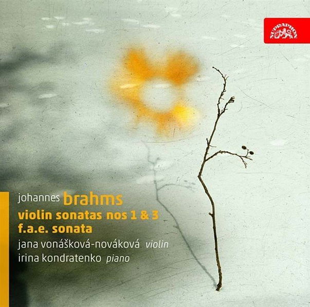 Johannes Brahms : Houslové sonáty č. 1 a 3, Sonáta F.A.E. (J. Vonášková, I. Kondratěnko)-99925417024
