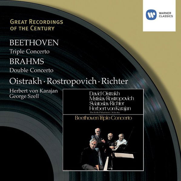 Karajan: Beethoven Triple Concerto: Brahms Double Concerto-5099967870523