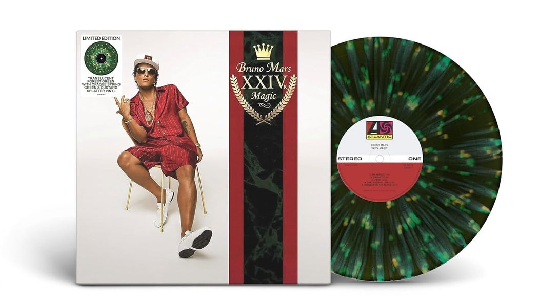 Mars Bruno: 24k Magic (Limited Coloured Black, Yellow & Green Vinyl)-75678610417