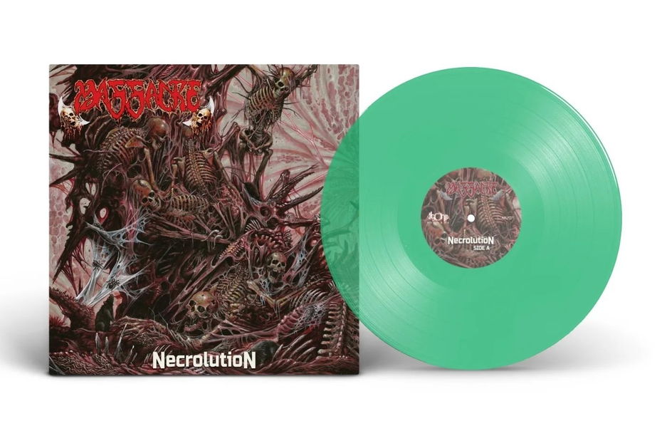 Massacre: Necrolution (Limited Coloured Green Vinyl)-5908287134171