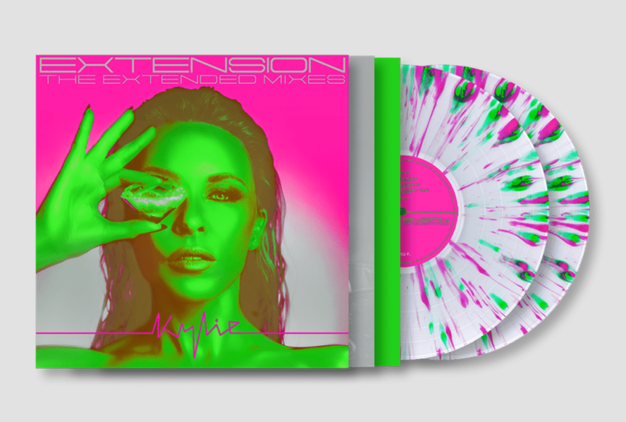 Minogue Kylie: Extension (Coloured Clear Pink & Green Vinyl)-4050538959246