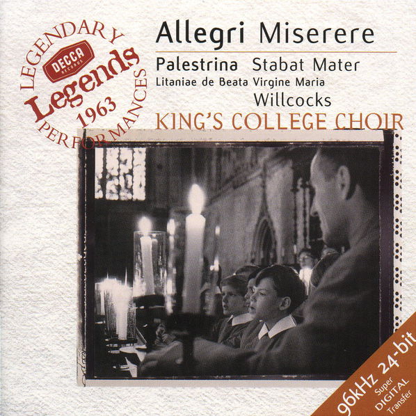 Miserere, Stabat Mater, Allegri, Palestrina: King's College Choir-28946637326