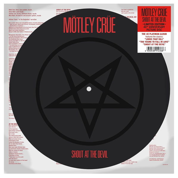 Mötley Crue: Shout At The Devil (Limited Picture Disc Vinyl)-4050538914368