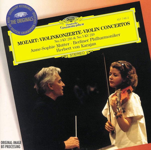 Mutter, Berliner Philharmoniker, Karajan: Mozart: Violin Concertos Nos. 3 & 5-28945774626