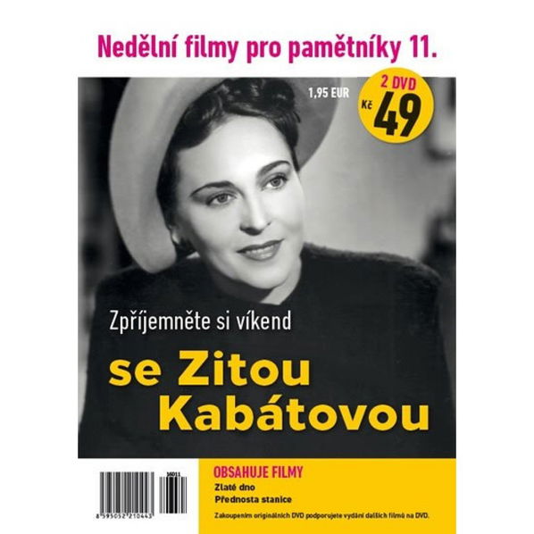 Nedělní filmy pro pamětníky 11: Zita Kabátová (Zlaté dno, Přednosta stanice)-8595052211396