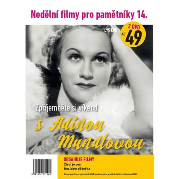 Nedělní filmy pro pamětníky 14: Adina Mandlová (Život je pes, Nezlobte dědečka)-8595052211563