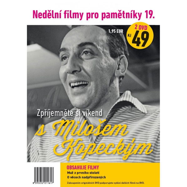 Nedělní filmy pro pamětníky 19:  Miloš Kopecký (Muž z prvního století, O věcech nadpřirozených)-8595052211617