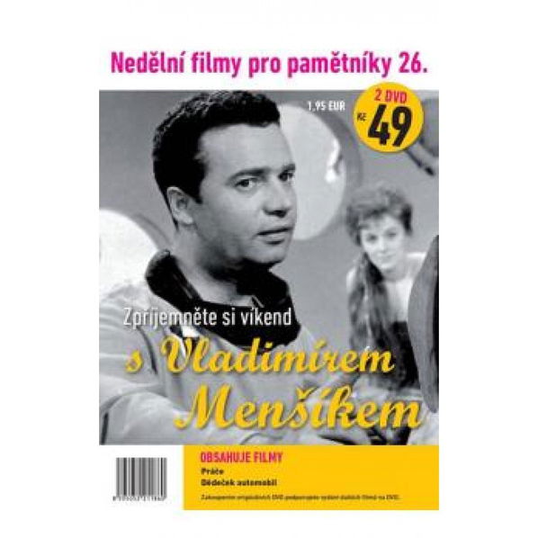 Nedělní filmy pro pamětníky 26: Vladimír Menšík (Práče, Dědeček automobil)-8595052211860