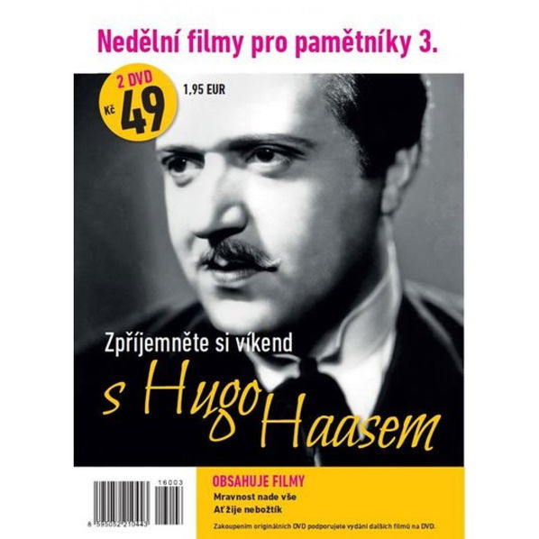 Nedělní filmy pro pamětníky 3: Hugo Haas (Mravnost nade vše, Ať žije nebožtík)-8595052210979