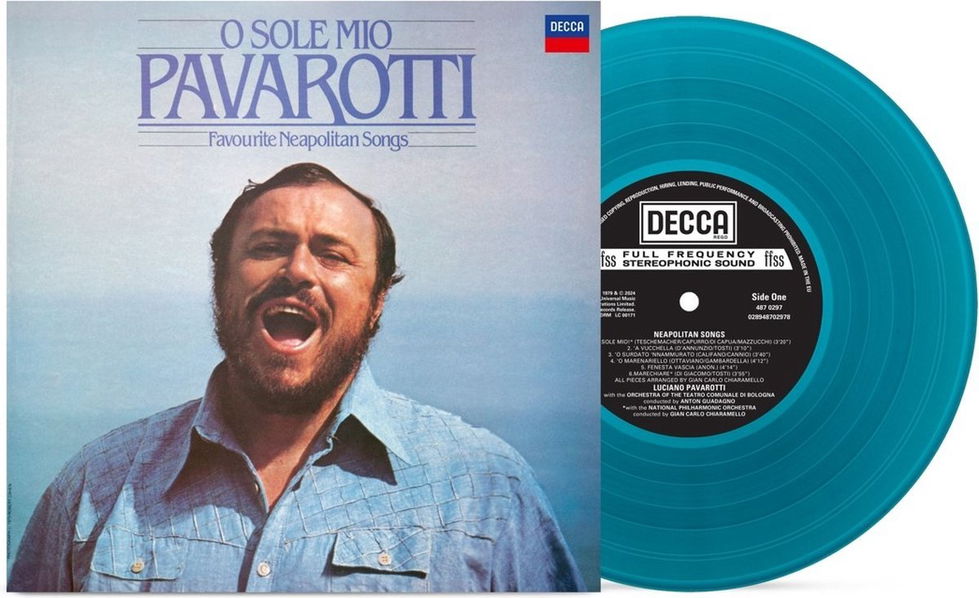 Pavarotti Luciano: O Sole Mio (Coloured Turquoise Vinyl)-28948702978