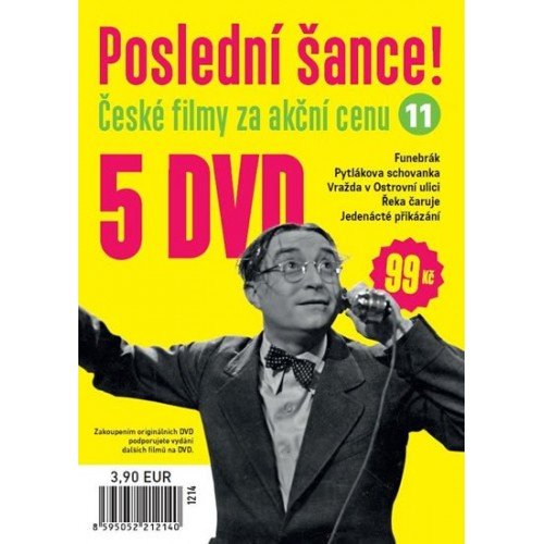 Poslední šance 11 (Funebrák, Pytlákova schovanka aneb Šlechetný milionář, Vražda v Ostrovní ulici, Řeka čaruje, Jedenácté přikázán)-8595052212140