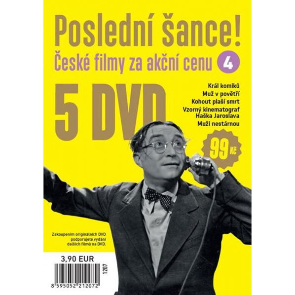 Poslední šance 4 (Král komiků, Muž v povětří, Kohout plaší smrt, Vzorný kinematograf Haška Jaroslava, Muži nestárnou)-8595052212072