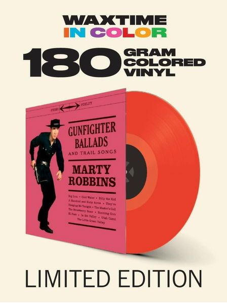 Robbins Marty: More Gunfighter Ballads And Trail Songs (Coloured Red Vinyl)-8436559466264