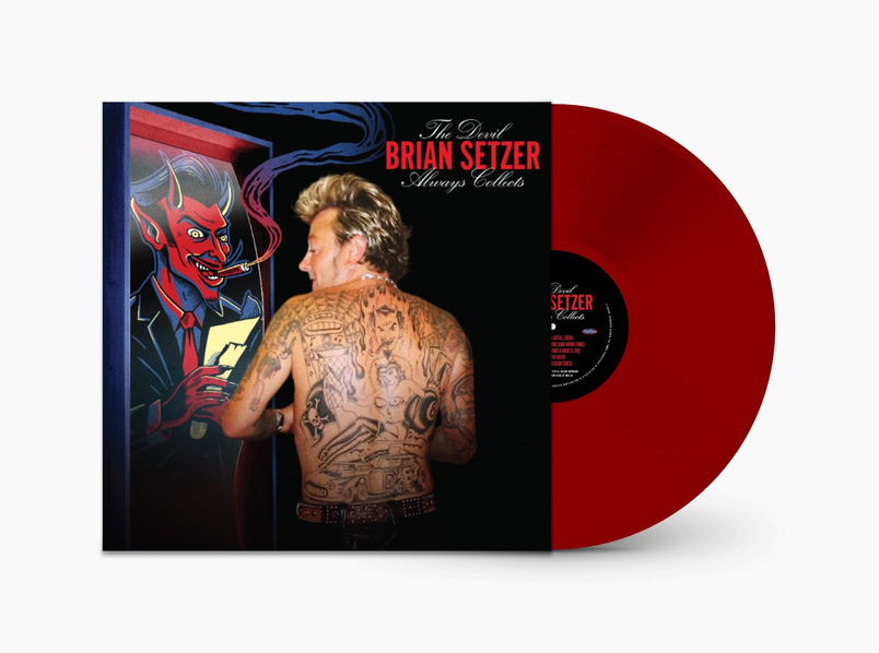 Setzer Brian: Devil Always Collects (Coloured Transparent Red Vinyl)-197188429775