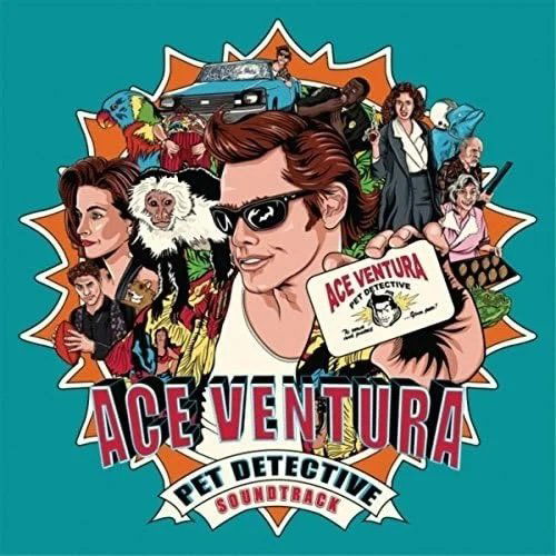 Soundtrack: Ace Ventura: Pet Detective (Zvířecí detektiv)(Coloured Clear White, Blue & Orange Splatter Vinyl)-843563175224