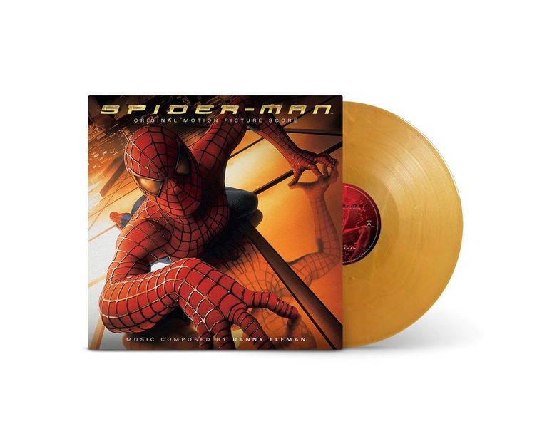 Soundtrack: Elfman Danny: Spider-man (20th Anniversary Re-Issue Limited Coloured Gold Vinyl Edition)-196587289515