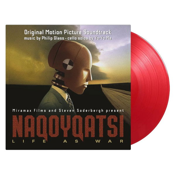 Soundtrack: Glass Philip: Naqoyqatsi: Life As War (Coloured Transparent Red Vinyl)-8719262033535