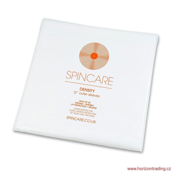 Spincare DENSITY 12 Inch 400g Polythene Outer Vinyl Record Sleeves - 50 ks-8432541008092