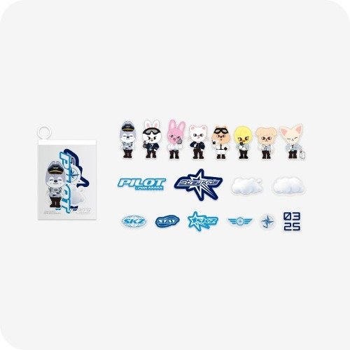 Stray Kids: Pilot: For 5-Star: SKZOO: Carrier Sticker SET-8809932174030
