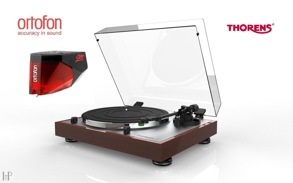 Thorens TD 402 DD Walnut + Ortofon 2M RED-