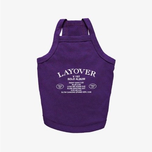 V (BTS): Layover: Pet T-Shirt (Purple)-8809929938249